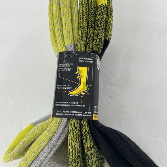 Densley and Co Workwear Cotton Blend Work Socks 2 Pair Men's Size 10-13 - Picture 4 of 4